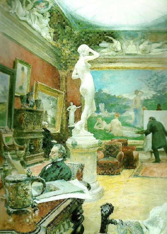 Carl Larsson interior fran furstenbergska galleriet oil painting picture